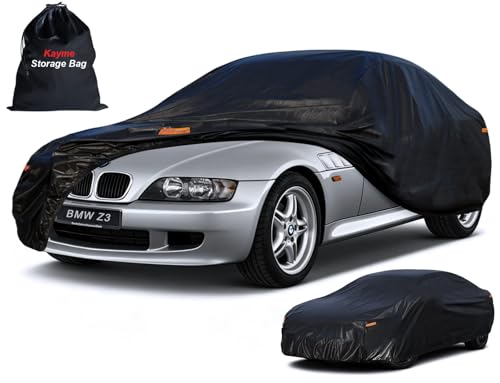 Image of Kayme 7 Layers Car Cover Custom Fit for BMW Z3 (1997-2003) Waterproof All Weather for Automobiles, Outdoor Full Cover Rain Sun UV Protection.