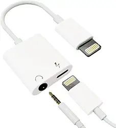 Adaptador Lightning Para Carregar E Usar Fone P2 E Microfone em Apple iPad e Apple iPhone somente os que tem entrada Lightining