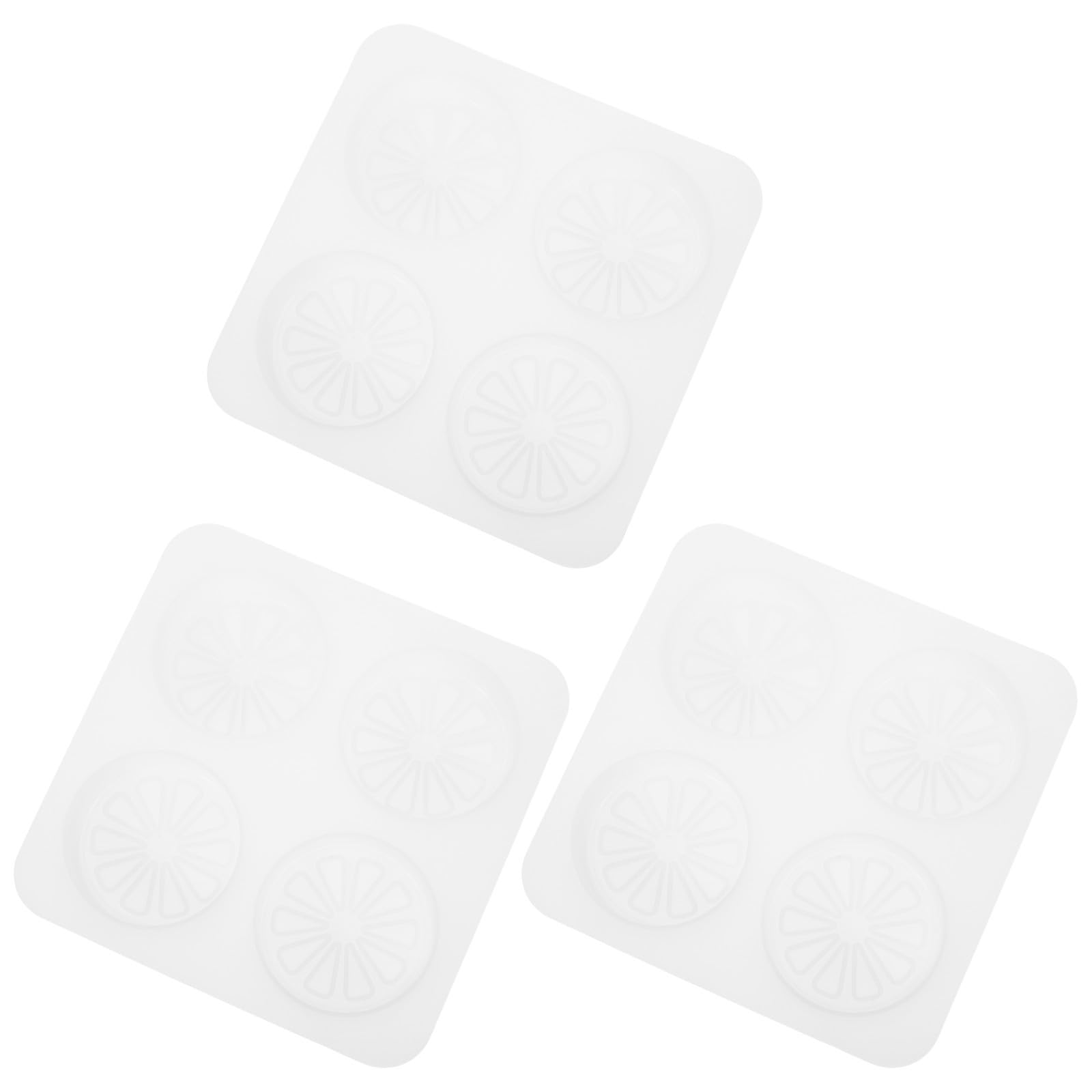 3 Piezas Molde de Silicona de Limón 4 Cavidades