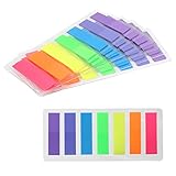 GGISUI 980pcs Haftstreifen Haftmarker Page Marker Bunt klein Klebemarkierungen Klebezettel Klebemarkierungen Textstreifen für Seiten Markierung 7 Farben