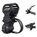 Veesper Flashlight Holder Bike 360 Degree Rotatable Bicycle Front Light Mount Black Bike Accessoires