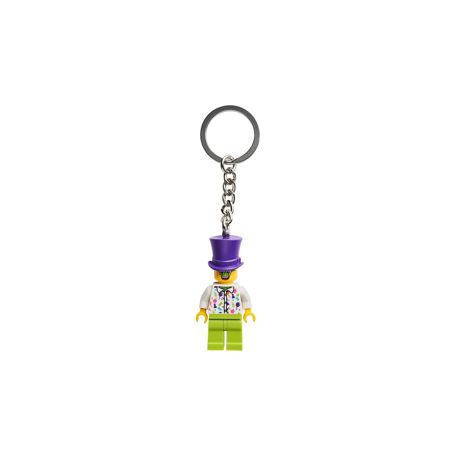 Lego Green City Birthday Party Guy Minifigure Keychain 854066