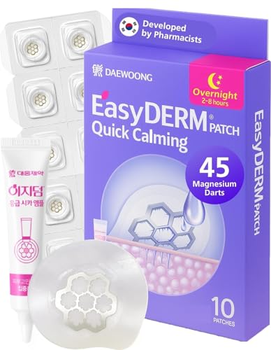 EasyDerm Quick Calming Magnesium Patches – Hydrocolloid Acne Spot Treatment