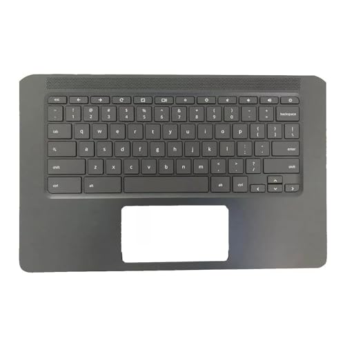 wzqrps New Replacement for HP Chromebook 14 14A G5 14-CA 14-DB TPN-Q204 Laptop Upper Case Palmrest Keyboard Assembly Part L14354-001 L14355-001 L14356-001 L46581-001 L17093-001 L46013-001 kc-1118-4