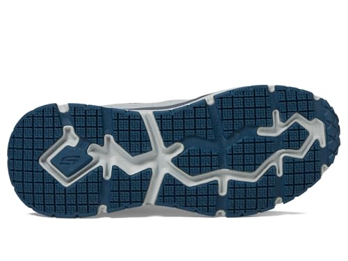 SKECHERS Men's D'Lux Journey Comp Toe Industrial Shoe, Gray/Blue, 7.5