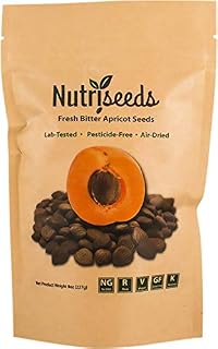 Nutriseeds Bitter Apricot Seeds | California Grown | Certified Pesticide and Herbicide Free