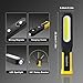 Napatyre LED Arbeitsleuchte Werkstattlampe,1000 Lumen LED Taschenlampe mit Magneten und Haken,180° Drehbar 5 Modi COB Inspektionslampe für Autoreparatur, Inspektion, Garage, Notfall