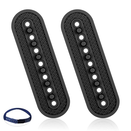 2 Pcs Snapback Extender Hat Extension Silicone Snap Buckle Replacement Adjustable Half Size Extender for Caps Black