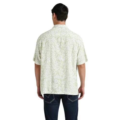 Image of Pepe Jeans Men's Casual Shirt | Trendy Printed Shirt for Men| Relaxed Fit | Half Sleeve | Floral | Printed