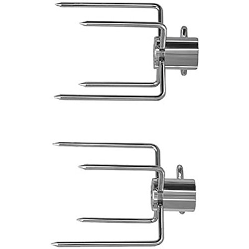RCK Sales Two Commerical Quality HD Rotiserie Forks Chrome Plated Meat Forks 1/2