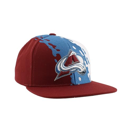 Image of ZHATS NHL Unisex-Adult NHL Officially Licensed Adjustable Snapback Hat Flat Bill Z11 Retro Paintbrush