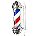 Produktbild LPWORD Traditional Barber Shop Pole Rot Weiß Blau Leuchtende Und Drehende Streifen Mit LED Leuchtmittel 75 cm