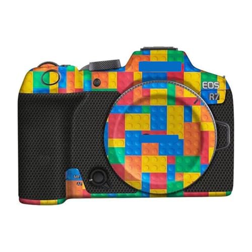 Film de protection vinyle pour Canon EOS R7 au design briques colorées