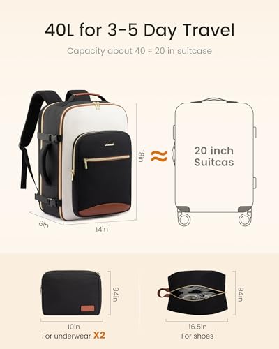 LOVEVOOK 40L Carry-On Backpack