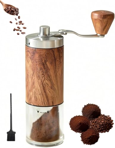 Consejos para Comprar Molinillos de café que Puedes Comprar On-line. 37 Molinillo de café manual - Molinillo de Rebabas de Acero Inoxidable Molinillo de café de Mano Vintage Portátil para viajes de Campamento