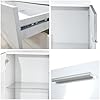 Cassettiera 4 Cassetti In Melaminico Con Frontali Rovere Rustico E Struttura Bianco Fiammato Lucilla 93007804