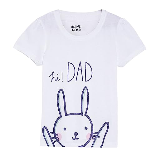 Image of miniklub Girls Grey Printed Pure Cotton Top
