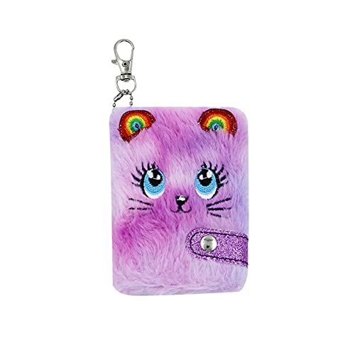 Carnet secret violet pelucheux petit format de poche 3.94 X 2.76 pouces