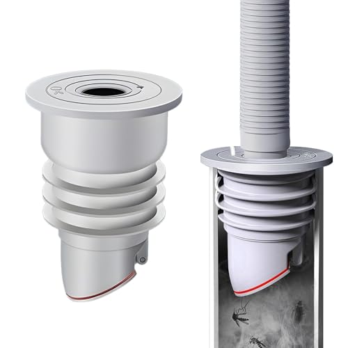 Image of Washing Machine Drain Connector, Anti Odor Floor Drain Plug, Pipe Connector Joint for Kitchen, Bathroom, Laundry, 35-40mm Universal Pipe Cover, Washing Machine Outlet Connector(Please Note The Size)
