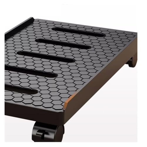 Soporte móvil para torre de computadora, soporte rodante para CPU con 4 ruedas giratorias, soporte para CPU con ruedas bloqueables para oficina en casa (Blanco) miniatura 3