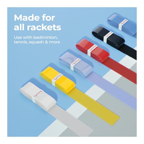 Image of Lifelong Badminton Racket Overgrip | Pack of 6 | Sweat-Absorbent, Anti-Slip, Tacky, Durable PU Grips | Multicolour Grip Tape for Badminton, Tennis, Squash, Pickleball and More