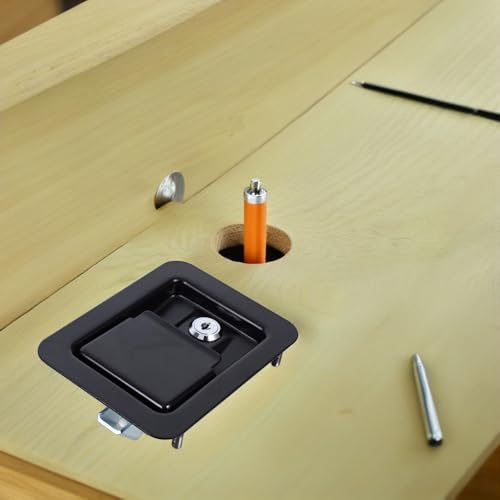 Verrou de porte encastré pour réparer un loquet défectueux de boîte à outils - 6