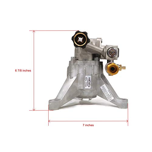 The Rop Shop 7/8" Shaft, Aluminum Head, Vertical Pump Replacement For Pressure Washer With 2800 Psi And 2.3 Gpm, Includes Keyway #TOP1