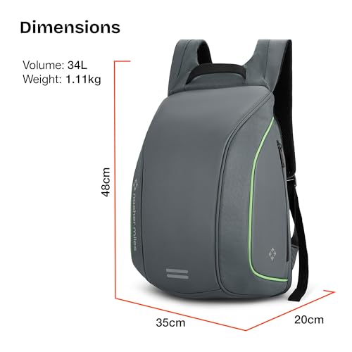 Image of Nasher Miles Corporate Backpack | Premium Polyester & PU Laptop Backpack | Ideal for Office, College, School & Travel | Men, Women, Boys, Girls