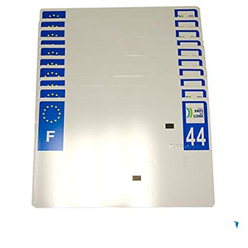 Plaque immat. Tiflex prépercée pour une fixation rapide Dept 89