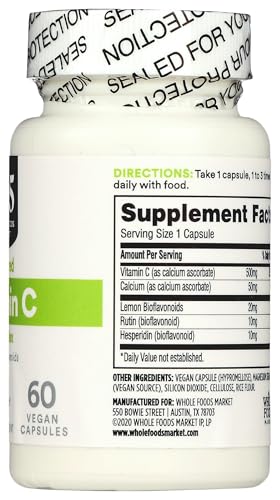 365 by Whole Foods Market, Buffered Vitamin C Complex, Vegan, 60 Capsules - image 5
