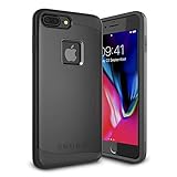 iPhone 7 Plus Case, Snugg Apple iPhone 7 Plus Dual Layer Slim Cover [Infinity Series] Protective Bumper Shell Skin - Black
