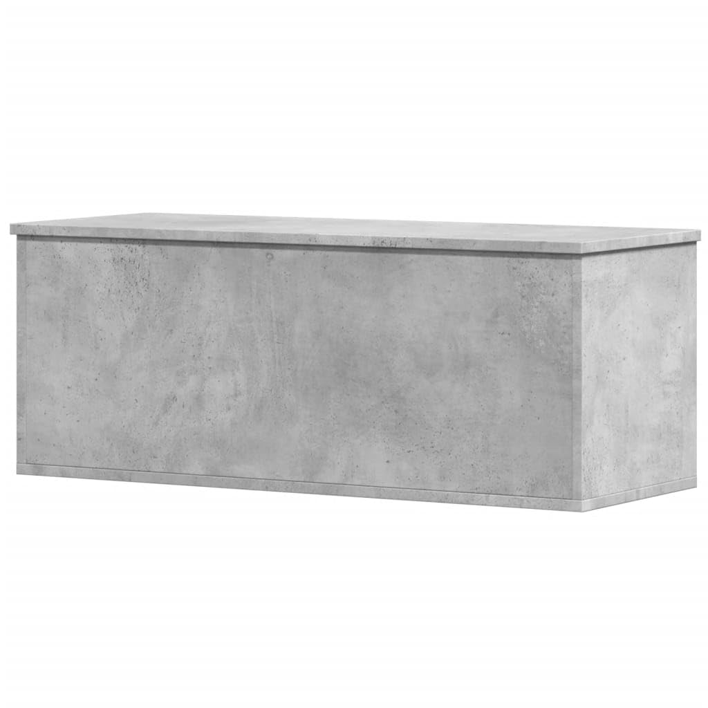 Homgoday Holzwerkstoff Truhe Betongrau 90x35x35cm Deko und Aufbewahrung - Couchtisch Model840684