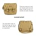 SMONT WW2 US M1936 Musette Bag Army Field pack Canvas Backpack with Shoulder Strap, Khaki, 11.4 x 11 x 5.5 Inch