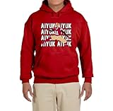 Red San Francisco Brandon Aiyuk Text Pic Hooded Sweatshirt Youth Medium