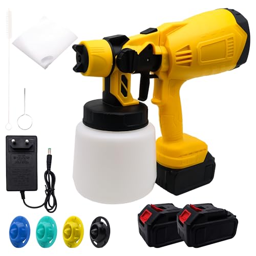 Cordless Paint Sprayer for 18V Battery(2 Batteries are Included), Electric