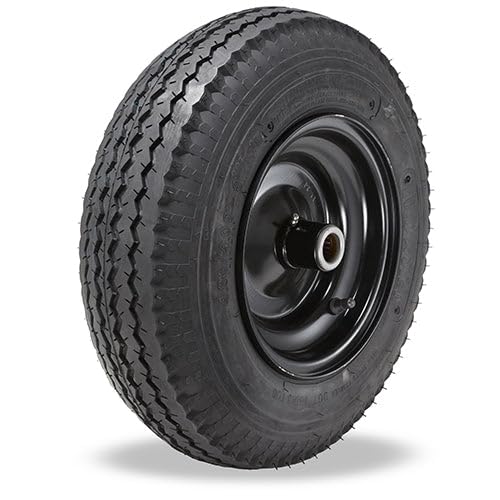 Hamilton W-164-PR-1 Pneumatic Rubber Wheel - 16" Air-Filled Tire with 1" Roller Bearing for Industrial & Outdoor Use