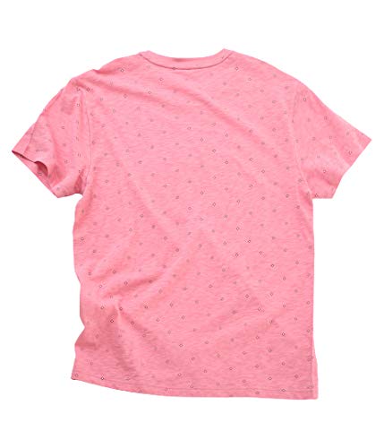 AEROPOSTALEMen's Geometric Slub Graphic T-shirt, Pink
