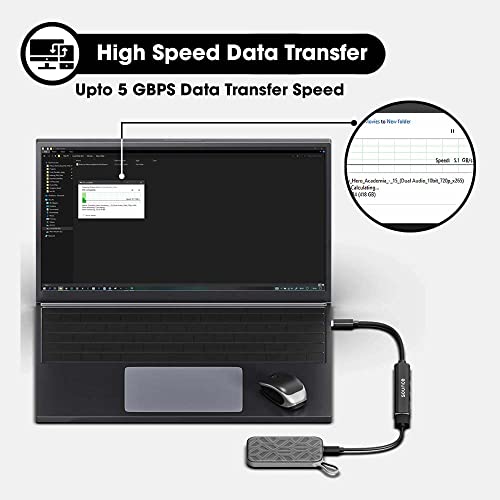 Image of Sounce 4-in-1 Portable Type-C Hub (Type-C to 4 USB-A Ports) with Aluminum Shell, USB Port Hub 3.0 Compatible for PC, Mac Pro, Mac mini, iMac, Tablet, and Smartphone