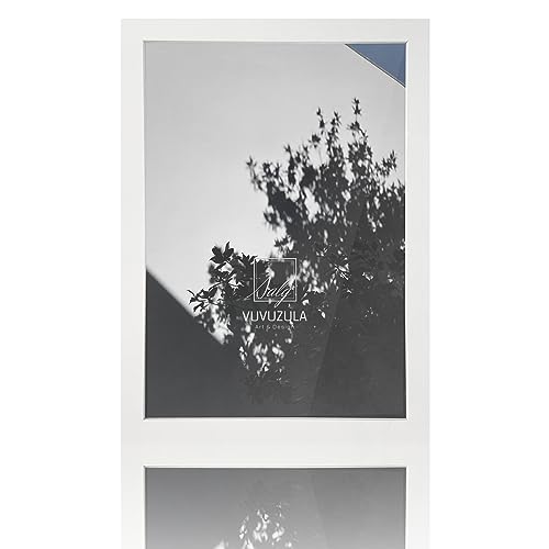 VUVUZULA A3 Frame White Picture Frames A3 Photo Frame A3 White Frame for A3 Print with Perspex Glass for Wall