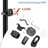 Fahrrad Alarmanlage Fahrradalarmanlagen mit Fernbedienung Drahtlose - USB-C Wasserdicht Motorrad Fahrrad Tracker Diebstahlschutz Anti-Diebstahl-Vibration Scooter Roller Alarmanlage Bike Alarm - 6