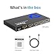 4K HDMI Splitter 1 in 4 Out, Yinker 4 Port HDMI Verteiler 4 Bildschirme 4K30Hz Splitter 4 Port für Xbox360 PS4 PS3 Roku
