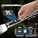 Tughlax 3Pack Rechargeable Flashlights High Lumens, Super Bright Flashlight with LCD Digital Display, 5Modes Adjustable LED Flashlight Tactical Flashlights High Powered, Flash Lights for Emergency