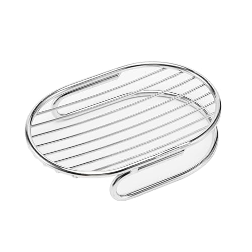 TVETE 石鹸置き ソープトレー ステンレスソープディッシュ ソープホルダー ステンレス製 石鹸ホルダー 収納ケース 石鹸置きケース ソープトレイ スポンジ置き 水切り バス用品