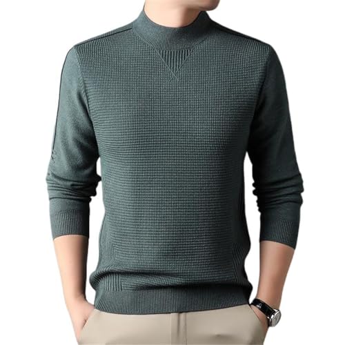 Men's Fall and Winter Thickened Sweater High Neck Warm Bottoming Knit Sweater