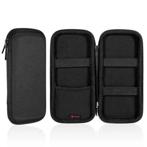 FINPAC Rígida Estuche Escolar, EVA Grande Lápices Bolsa para Oficina, Organizador para Ejecutivo de la Pluma, Bolígrafo, Lápiz Táctil (Lápices no Incluidos), Negro