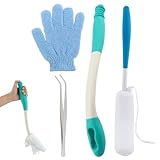 Kakalote Toilet Aids for Wiping, Long Handle Butt Wiper, Bottom Buddy Wiping Aid, for People Overweight, Elderly and Disabled, with Tweezers