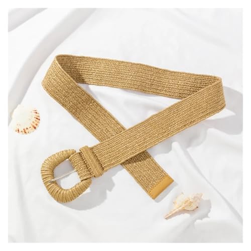 Retro Women Summer Pin Buckle Belts Fashion Female Braided Wide Woven Elastic PP Girls Waistband for fashion4