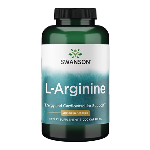 Swanson Amino Acid L-Arginine 500 Milligrams 200 Capsules