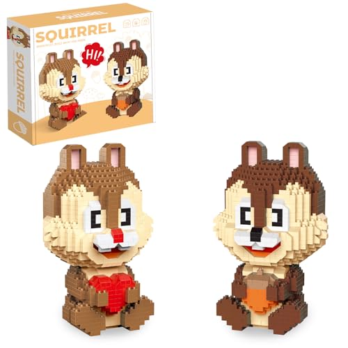 WHIZGO 2 Packs Squirrels Brother Mini Building Blocks...