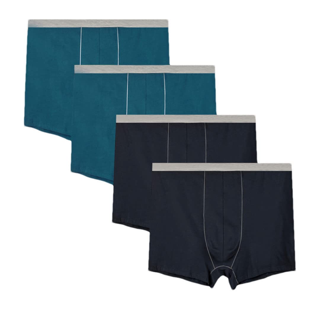keusyoi 4Pcs Oversize Uomini Boxer Cotone Boxer Pantaloncini Mens Mutandine Uomo Underwer Mutandine Uomo Underwer Uomo Boxer